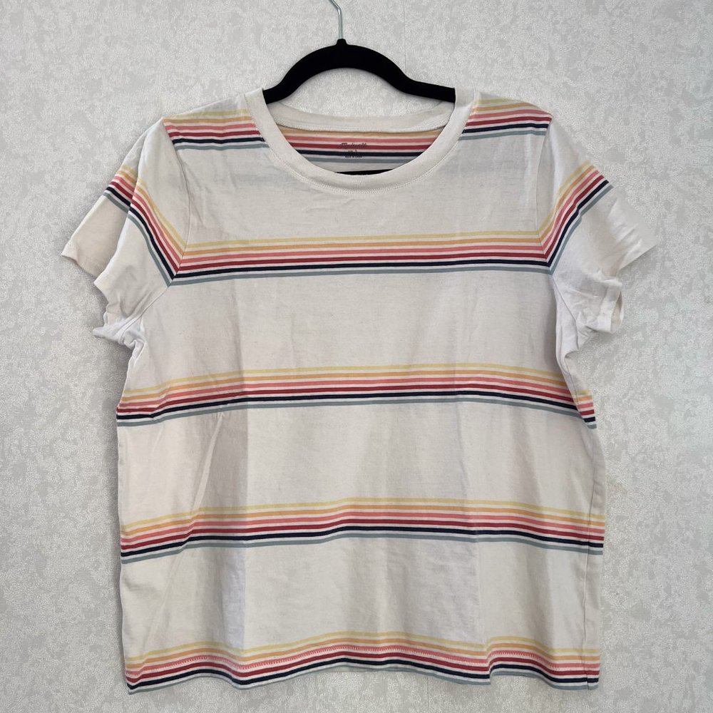 Madewell Rainbow Stripe Tee